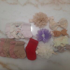 NWOT❗️Bundle❗️Infant Socks & Headbands